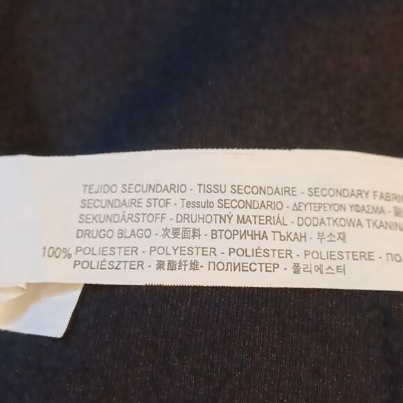 ZARA BASIC Black Skirt With Lace Trim & Faux Leather Waist. Size XL - Picture 10 of 11